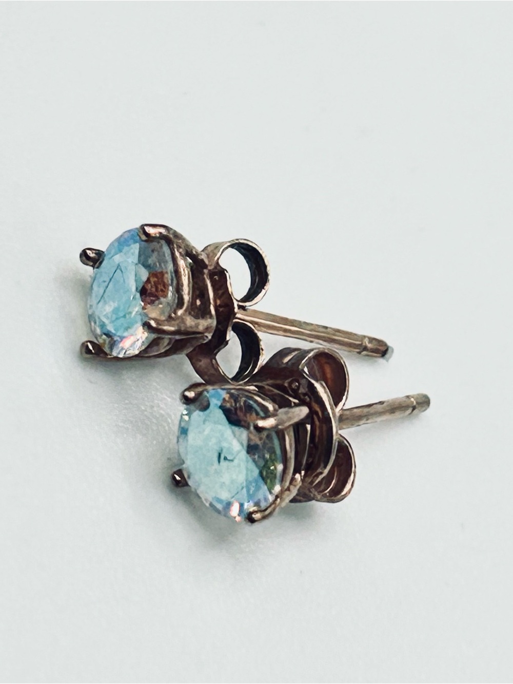 Aquamarine Sterling Silver Earrings in a pretty gift box